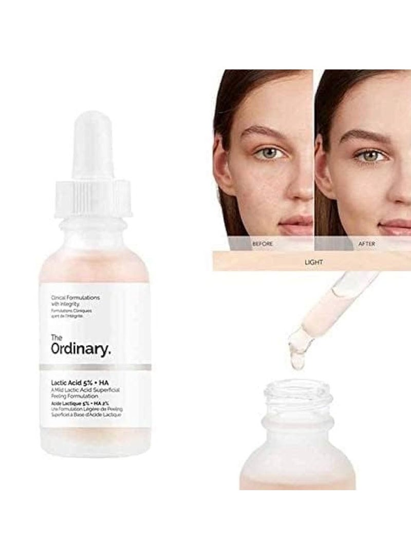 The Ordinary Serum Skin Lactic Acid 5% + Hyaluronic Acid - 30 ml 30ml - Image 2